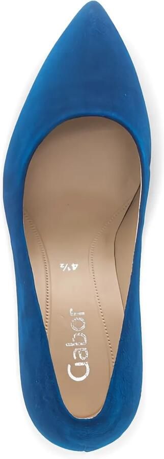 GABOR 70 mm suède pumps met puntige neus Blauw - Foto 3