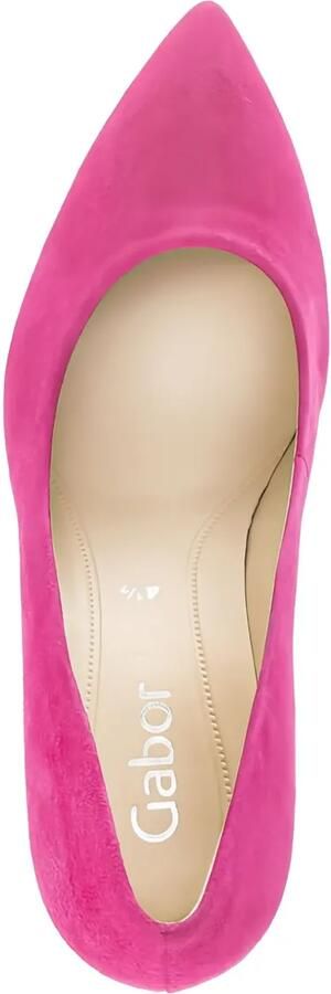 GABOR 70 mm suède pumps met puntige neus Roze - Foto 4