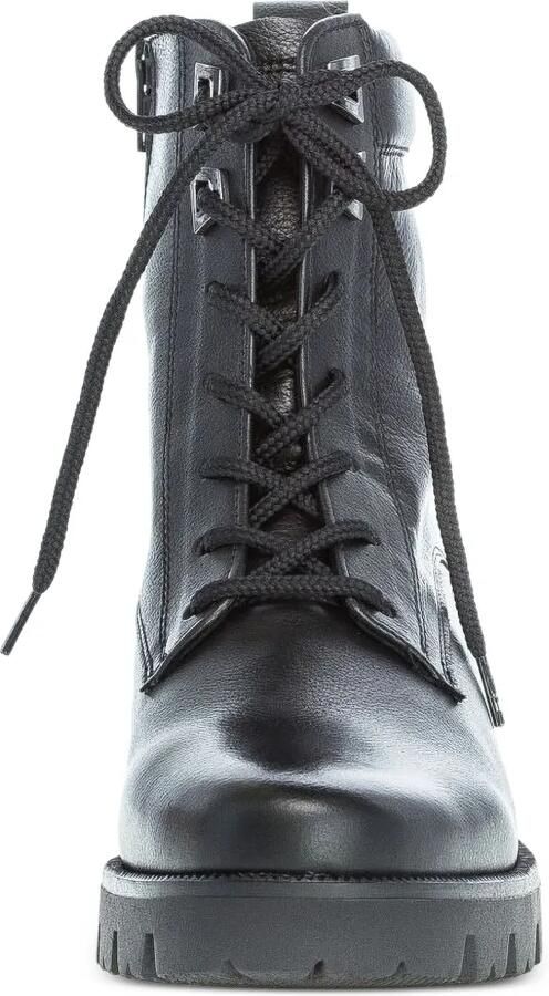 GABOR Davos combat boots met chunky zool en veters Zwart - Foto 4