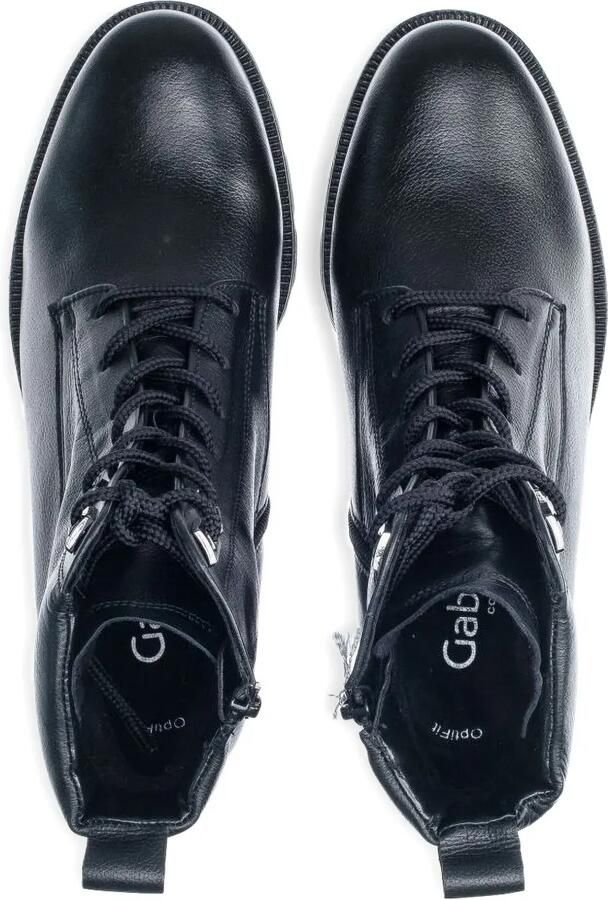 GABOR Davos combat boots met chunky zool en veters Zwart - Foto 3