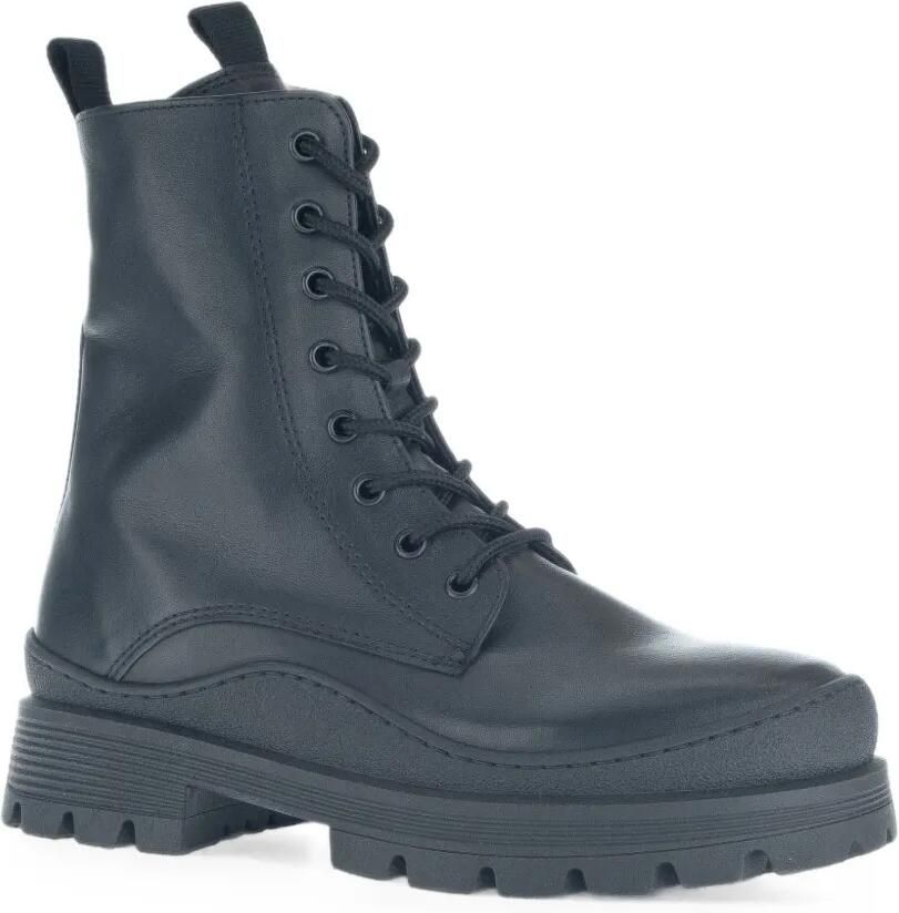 GABOR Leren veterlaarzen Blauw