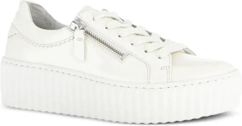 GABOR Low-top sneakers met rits aan de zijkant Wit