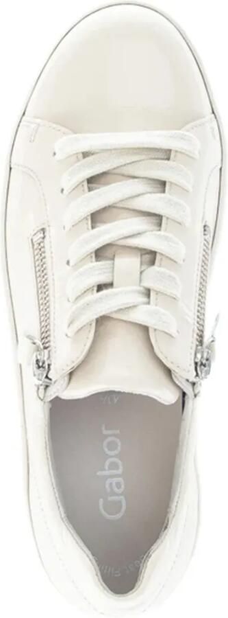 GABOR Low-top sneakers met rits aan de zijkant Wit - Foto 3