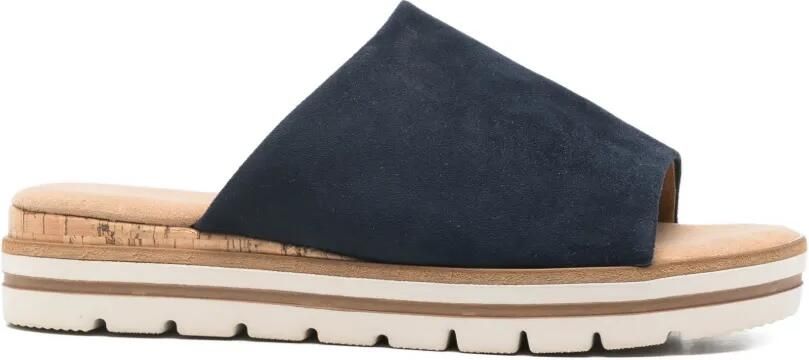 GABOR Muiltjes met plateauzool Blauw