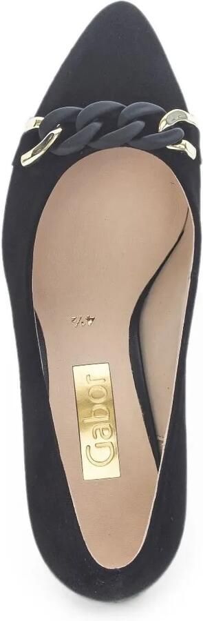 GABOR Pumps met blokhak en geknoopt detail Zwart - Foto 5