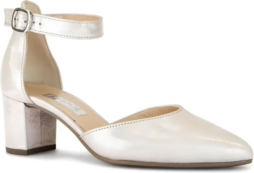 GABOR Pumps met enkelbandje en blokhak Beige - Foto 2