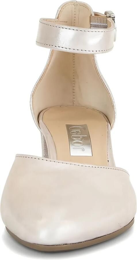 GABOR Pumps met enkelbandje en blokhak Beige - Foto 3