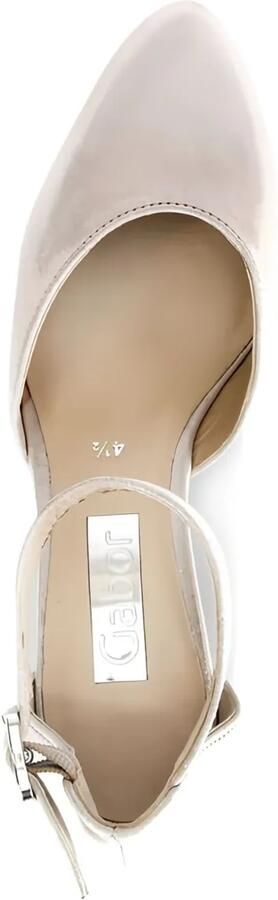 GABOR Pumps met enkelbandje en blokhak Beige - Foto 5