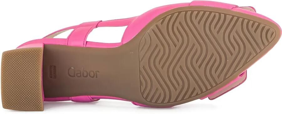 GABOR Slingback pumps met blokhak Roze - Foto 3
