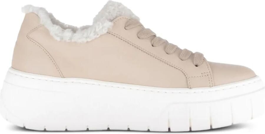 GABOR Sneakers met plateauzool Beige