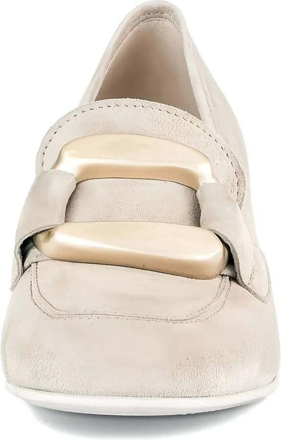 GABOR Suède pumps met blokhak Beige - Foto 2