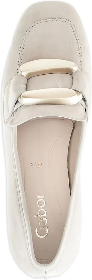 GABOR Suède pumps met blokhak Beige - Foto 4