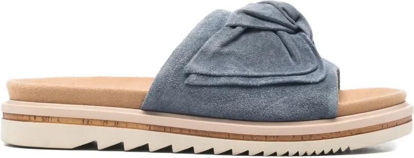 GABOR Suède sandalen Blauw