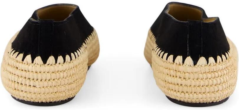 Gabriela Hearst Strength suède raffia loafers Beige - Foto 3