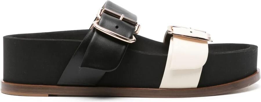 Gabriela Hearst Wren sandalen met plateauzool Zwart