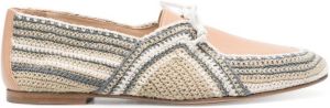 Gabriela Hearst Hays gehaakte slippers Beige