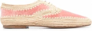 Gabriela Hearst Loafers met geweven riem Roze