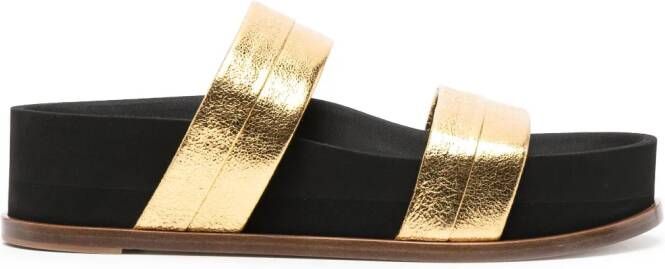 Gabriela Hearst Striker sandalen met plateauzool Goud