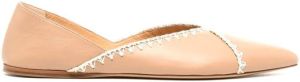 Gabriela Hearst Leren ballerina's Roze