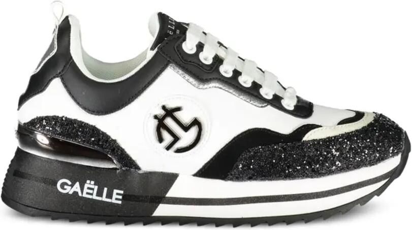 Gaëlle Paris Sneakers met glitter Wit