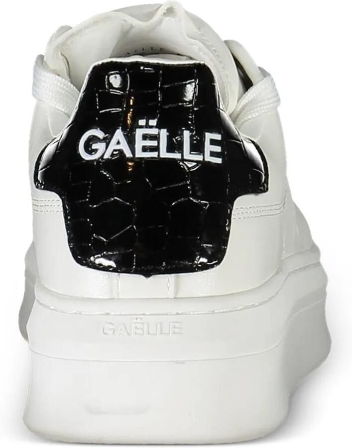 Gaëlle Paris Sneakers met krokodillen-reliëf Wit - Foto 2