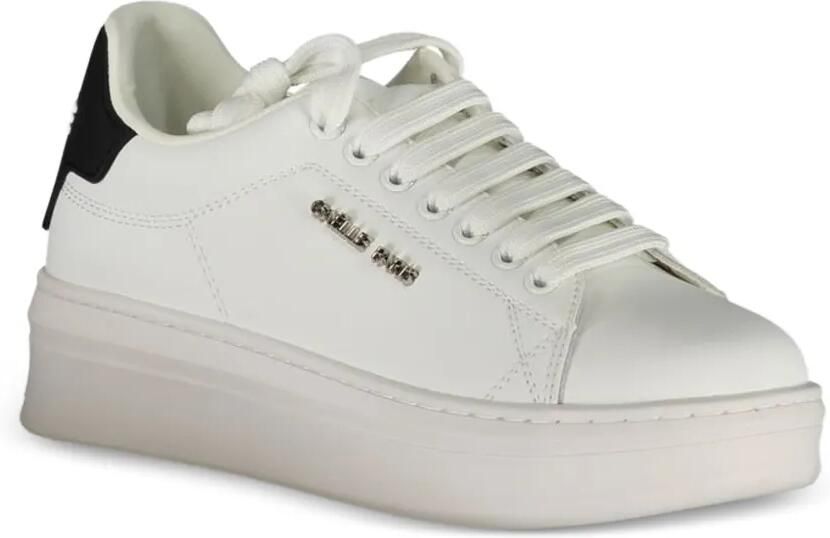 Gaëlle Paris sneakers met plateauzool Wit