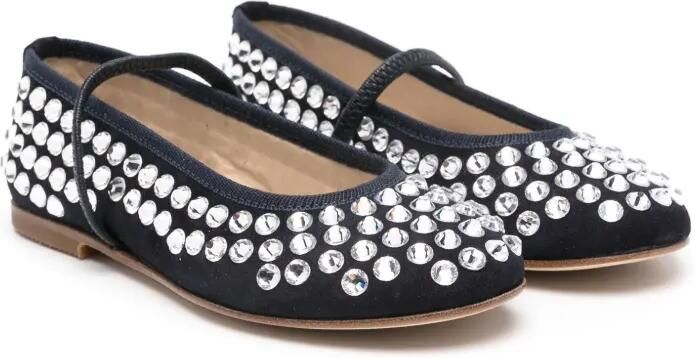 Gallucci Kids Ballerina's verfraaid met kristallen Blauw