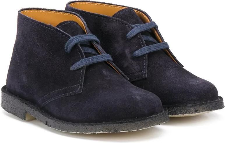 Gallucci Kids Enkellaarzen met veters Blauw