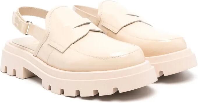 Gallucci Kids Lakleren sandalen Beige