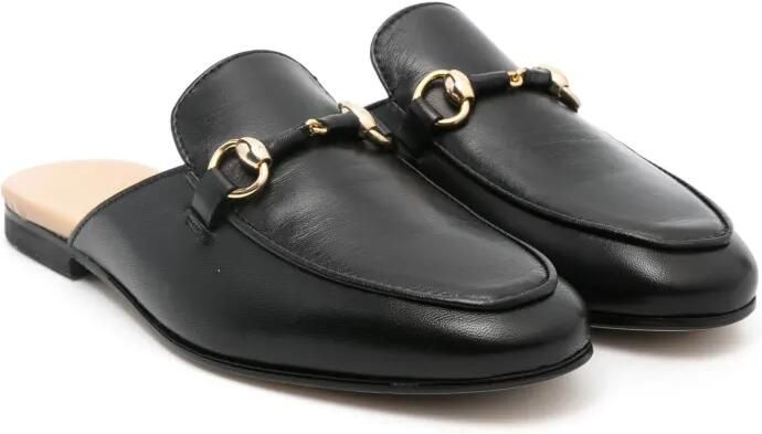 Gallucci Kids Slippers met Horsebit-detail Zwart