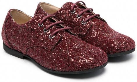 Gallucci Kids Ballerina's met glitter Rood