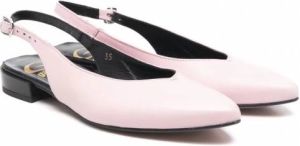 Gallucci Kids Leren slingback schoenen Roze