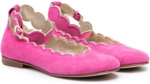 Gallucci Kids Suède ballerina's Roze