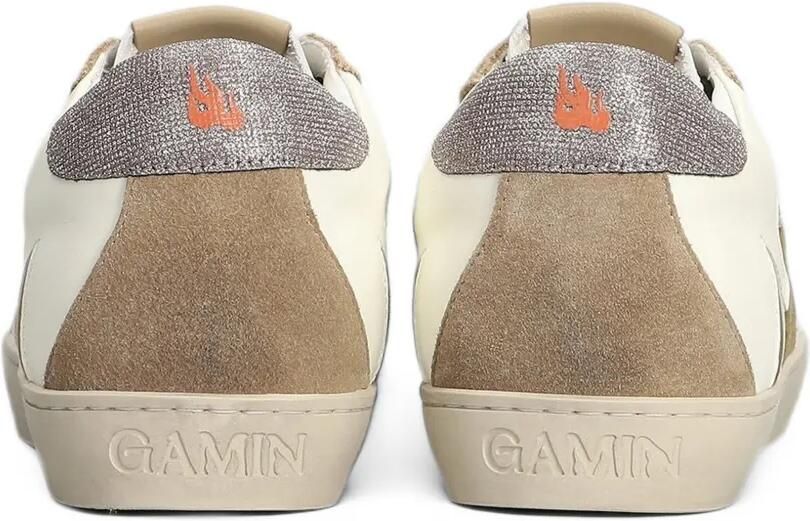 Gamin Dopamine leren sneakers met vlammen-patch Wit - Foto 3