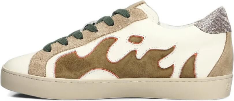 Gamin Dopamine leren sneakers met vlammen-patch Wit - Foto 5