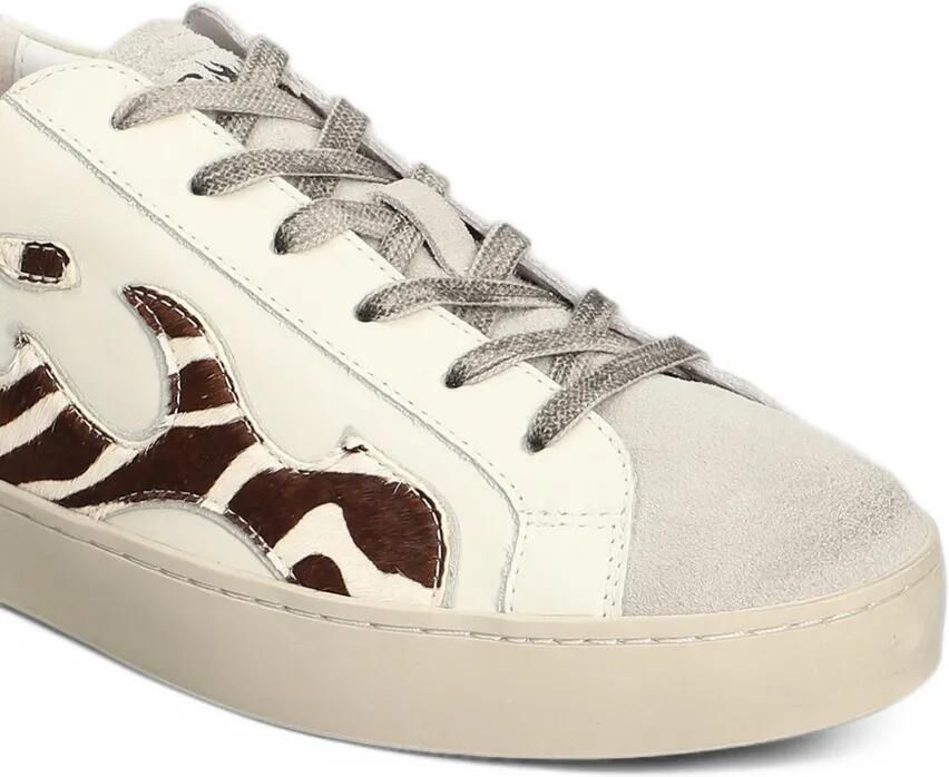 Gamin Dopamine sneakers met vlammen-patchwork Wit - Foto 2