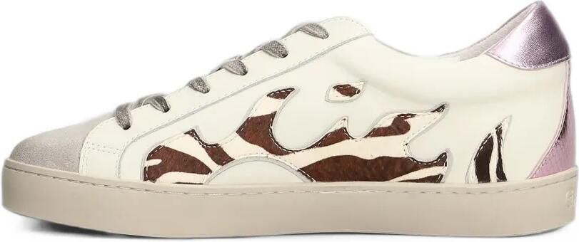 Gamin Dopamine sneakers met vlammen-patchwork Wit - Foto 4