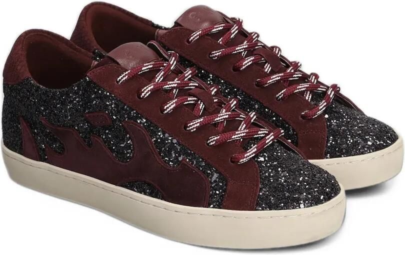 Gamin Dopamine sneakers met vlammen-patch en glitter-effect Rood - Foto 4