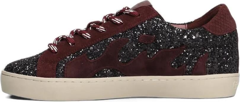 Gamin Dopamine sneakers met vlammen-patch en glitter-effect Rood - Foto 5