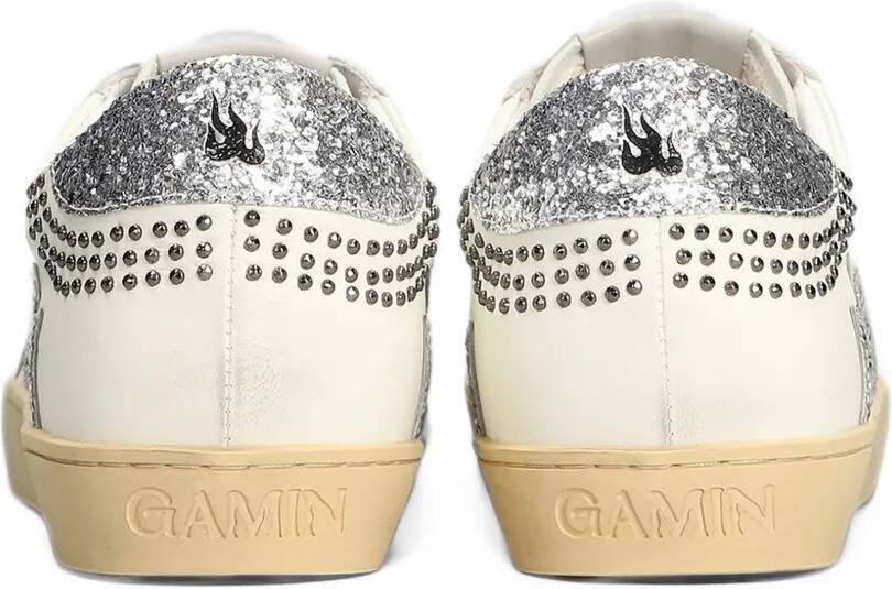 Gamin Dopamine sneakers met studs en glittervlammen Wit - Foto 3