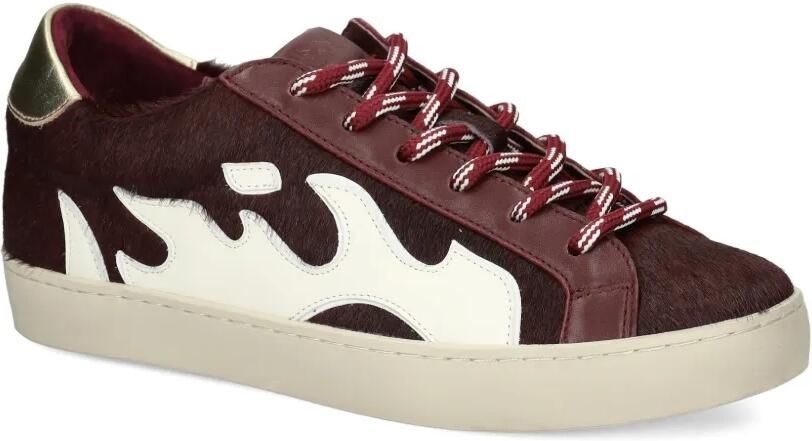Gamin Sneakers met vlammenpatch Bruin - Foto 3