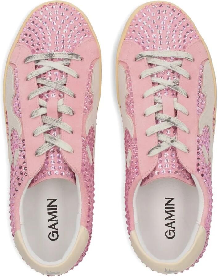 Gamin Sneakers verfraaid met stras Roze