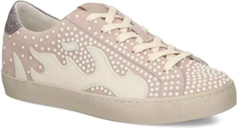 Gamin Sneakers verfraaid met vlammen Beige - Foto 4