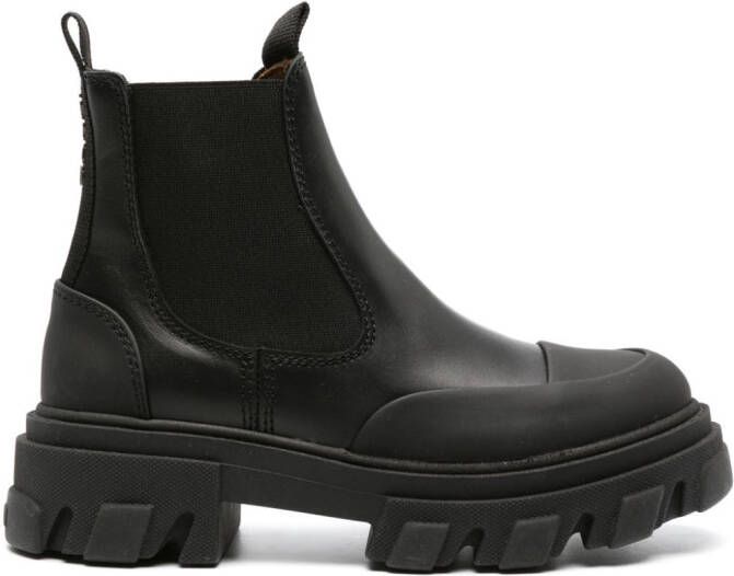 GANNI Chelsea laarzen met enkelband Zwart