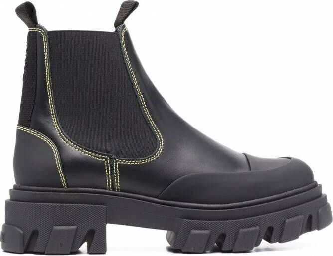 GANNI Chunky Chelsea laarzen Zwart