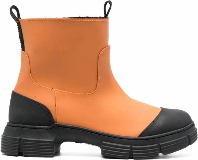 GANNI Chunky laarzen Oranje