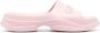 GANNI Chunky slippers met logo-reliëf Roze - Thumbnail 1