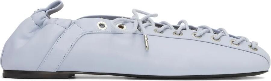 GANNI Ballerina's met veters Blauw