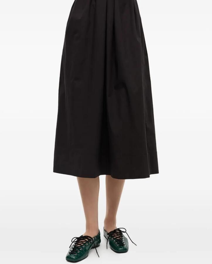 GANNI Ballerina's met veters Groen