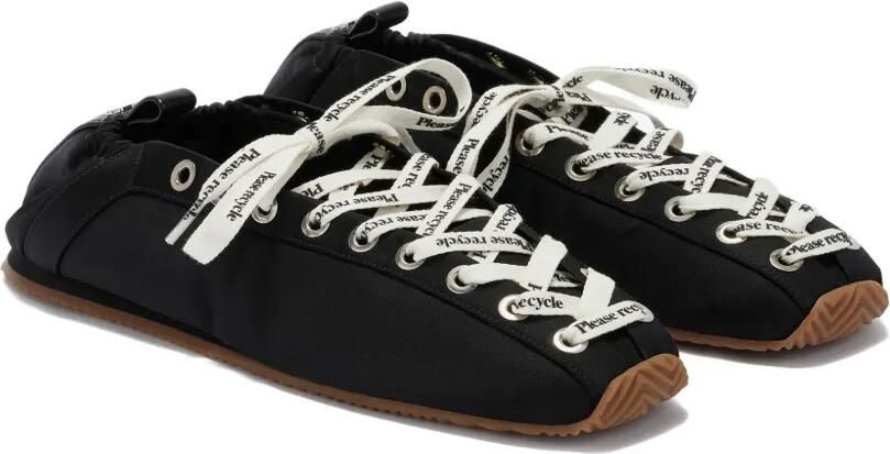 GANNI Ballerina's met veters Zwart - Foto 3